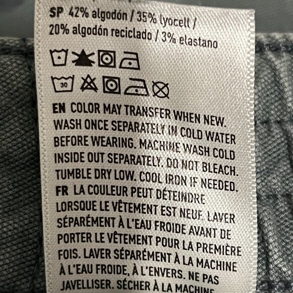 American Eagle Womens Canvas Cargo Pants 10 Green Grunge Normcore Utility Y2K - Picture 8 of 9